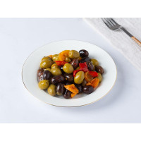 Mix di olive marinate con peperoni