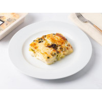 Lasagne con zucchine, porri e taleggio