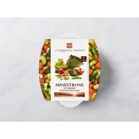 Minestrone di verdure con soia edamame