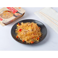 Spaghetti di soia con carne di maiale