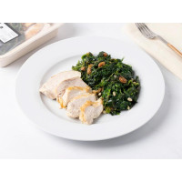 Ventaglio di pollo con erbette alla romana
