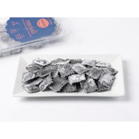 Ravioli al nero di seppia con baccalà