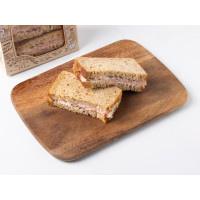 Panino con porchetta arrosto e funghi trifolati