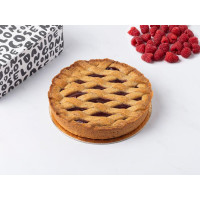 Crostata di grano saraceno ai lamponi