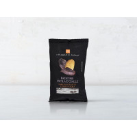 Patatine viola e gialle