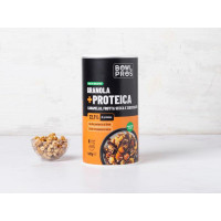 Granola proteica caramello, frutta secca e cioccolato