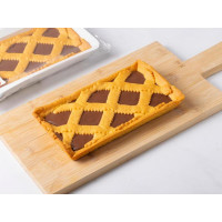 Crostata con crema di nocciole e farina di mais Ottofile