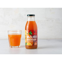 Succo arancia, zenzero e fiori di ibisco