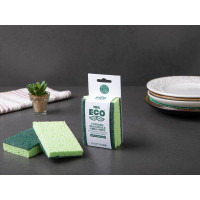 2 Spugna abrasiva in cellulosa vegetale ECO