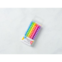 12 candeline stampate colori mix