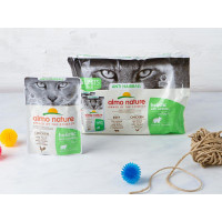 6 Bustine per gatto anti-hairball con manzo e pollo