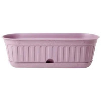 FIORIERA ETIKA CM 48 CON SOTTOVASO A RISERVA D'ACQUA COLORE LAVANDA