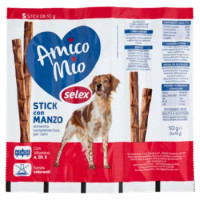 Selex Amico Mio Cane Stick Con Manzo 5x10 g