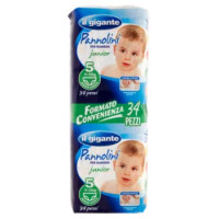 IL GIGANTE Pannolini Per Bambini Junior 5 11-25kg Junior-Unisex 34 Pz