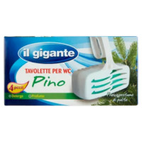IL GIGANTE Tavolette Per WC Pino 4 x 33 g
