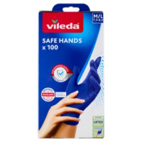 Vileda Safe Hands, Guanti Monouso Taglia M/L 100 Pz