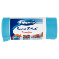 IL GIGANTE Sacco Rifiuti Famiglia Formato 50x60cm 20 Pz