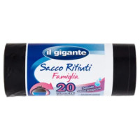 IL GIGANTE Sacco Rifiuti Famiglia Formato 50x60cm 20 Pz