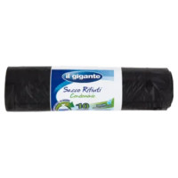 IL GIGANTE Sacco Rifiuti Condominio Formato 70x110cm Nero 10 Pz