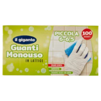IL GIGANTE Guanti Monouso In Lattice Piccola 6 - 6,5 100 Guanti