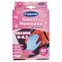 IL GIGANTE Guanti Monouso In Nitrile Grande 8 - 8,5 40 Guanti