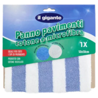 IL GIGANTE Panno Pavimenti Cotone e Microfibra 50x50cm 1 Pz