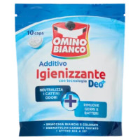 Omino Bianco Additivo Igienizzante Con Tecnologia Deo+ 10 Caps 200 g