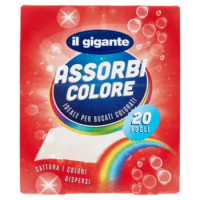IL GIGANTE Assorbi Colore Fogli 20 Pz