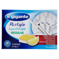 IL GIGANTE Pastiglie Lavastoviglie Regular Profumo Limone 32 x 18 g