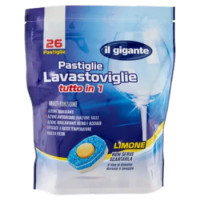 IL GIGANTE Pastiglie Lavastoviglie Tutto In 1 Limone 26 x 17 g