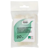 PerLa Festa ComposTable Mini Cucchiaini Compostabili 20 Pz