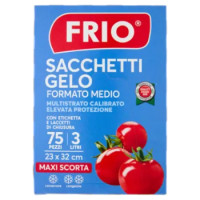 Frio Sacchetti Gelo Formato Medio 3 Litri 23 x 32 Cm 75 Pz
