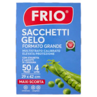 Frio Sacchetti Gelo Formato Grande 4 Litri 29 x 42 Cm 50 Pz