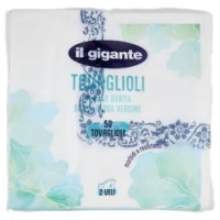 IL GIGANTE Tovaglioli In Pura Ovatta Di Cellulosa Vergine 2 Veli 50 Pz