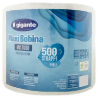 IL GIGANTE Maxi Bobina Multiuso 500 Strappi 2 Veli