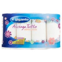 IL GIGANTE Asciuga Tutto Doppio Strato 4 Pz