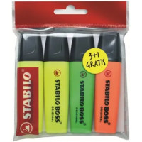STABILO BOSS ORIGINAL 4 PEZZI, 3+1 OMAGGIO