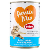 Selex Amico Mio Bocconcini Per Gatto Con Salmone 405 g