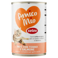 Selex Amico Mio Paté Per Gatto Con Tonno e Salmone 400 g