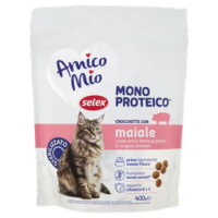 Selex Amico Mio Gatto Croccantini Con Maiale Mono Proteico 400 g