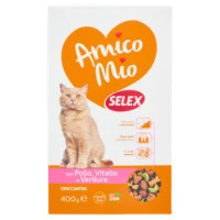 Selex Amico Mio Gatto Croccantini Con Pollo, Vitello e Verdure 400 g