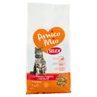 Selex Amico Mio Gatto Croccantini Con Manzo, Fegato e Verdure 2 Kg
