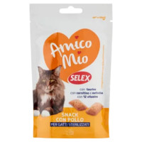 Selex Amico Mio Gatto Sterilizzato Snack Con Pollo 60 g