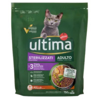 Ultima Cat Sterilizzati Adulto 1-10 Anni Con Pollo 750 g