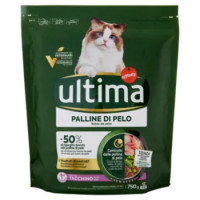 Ultima Cat Palline Di Pelo Con Tacchino 750 g