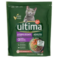 Ultima Cat Sterilizzati Adulto 1-10 Anni Con Salmone 750 g