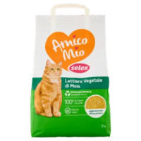 Selex Amico Mio Gatto Lettiera Agglomerante Vegetale Di Mais Giallo 3 Kg