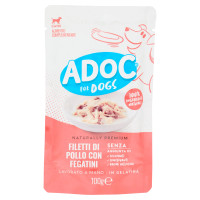 ADoC For Dogs Naturally Premium Filetti Di Pollo Con Fegatini In Gelatina 100 g