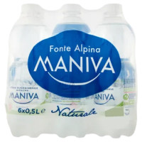 Maniva Acqua Oligominerale Alcalina Naturale 6 x 0,5 L