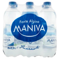 Maniva Acqua Oligominerale Alpina Frizzante 6 x 0,5 L